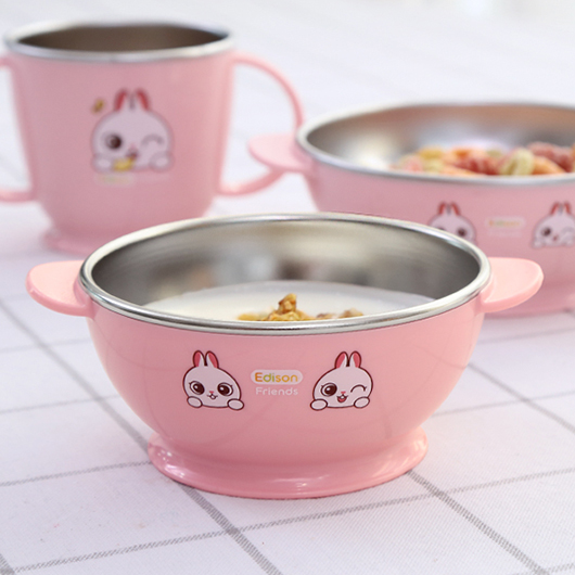 Edison Friends Non-slip Stainless Rice Bowl