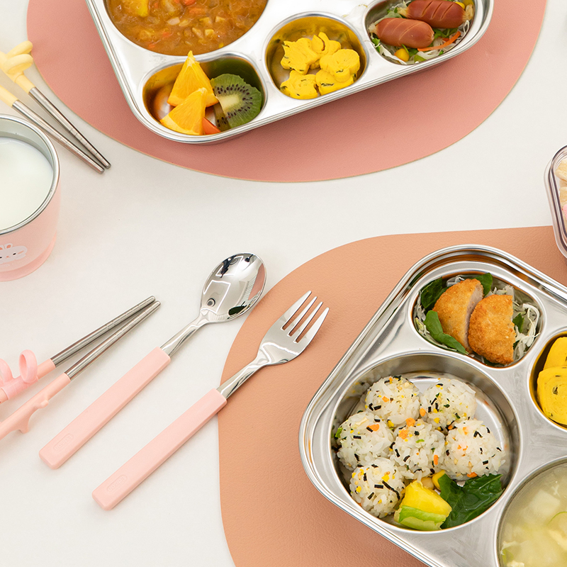 Edison 2nd Step Stainless Chopsticks & Spoon Fork Case Set