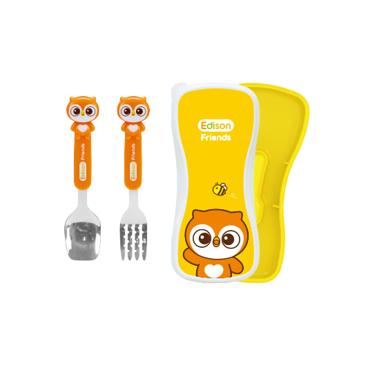 Edison Friends Spoon & Fork Case Set for Kids